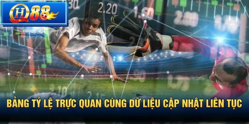 Bảng tỷ lệ trực quan cùng dữ liệu cập nhật liên tục