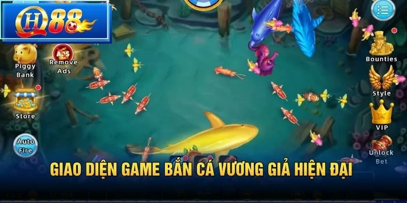 Giao diện game Bắn Cá Vương Giả hiện đại