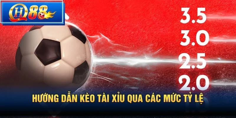 Hướng dẫn Kèo Tài Xỉu qua các mức tỷ lệ